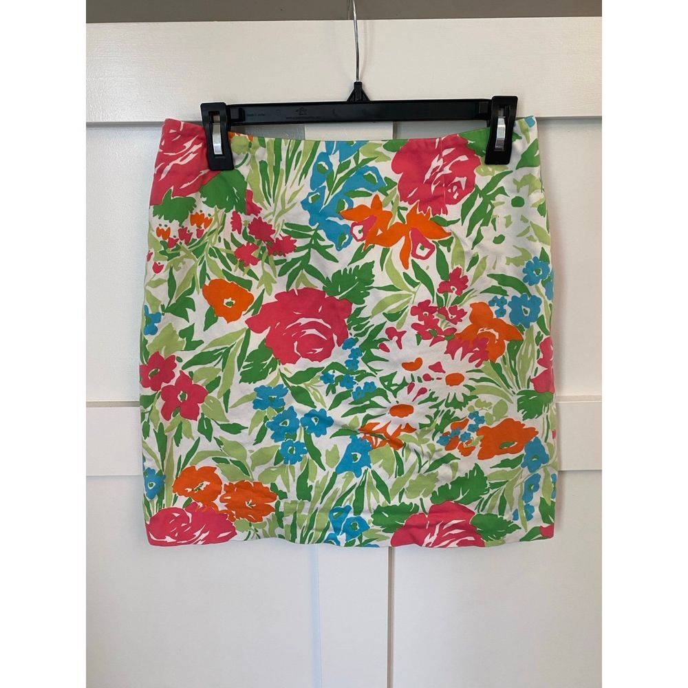 Lauren Ralph Lauren Women's 6 Skirt Floral Spring Summer Easter Stretch Vintage